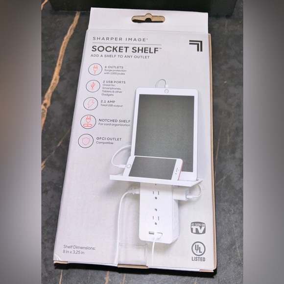 Sharper image socket shelf - Picture 2 of 4